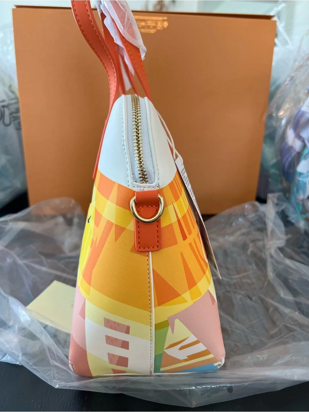 Loungefly Orange White & Multicolor Disney's Contemporary Resort Satchel